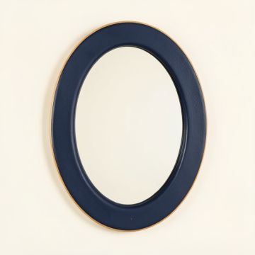 Cedar Crest Framed Wall Mirror - Navy (synthetic illustration; no displayed measurements)