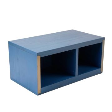 Shore Arc Shoe Storage Bench - Blue