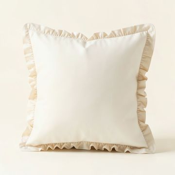 Joslin Ruffled 22 '' H Throw Pillow (synthetic illustration; no displayed measurements)