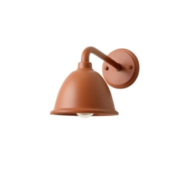 Brook Branch Wall Sconce Mounted On A Plain Wall - Terracotta