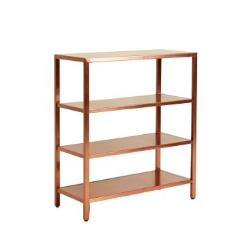 Neron 70.8 '' H X 70.8 '' W Copper Etagere Bookcase