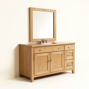 Ryland 60 '' Double Bathroom Vanity Set (synthetic illustration; no displayed measurements)
