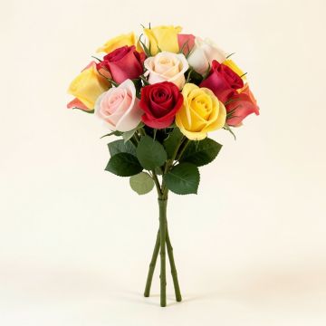 Lifelike Real Touch Artificial Rosebud Bouquet Roses Stem (synthetic illustration; no displayed measurements)