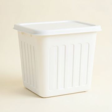 Pine Branch Laundry Hamper - White (synthetic illustration; no displayed measurements)