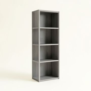 Linden Crest Narrow Cubby Tower - Gray (synthetic illustration; no displayed measurements)
