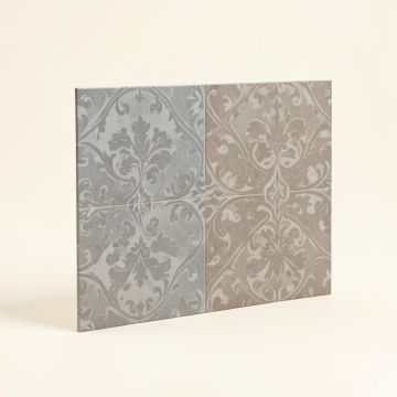 Klyda Beams 13 '' X 14.5 '' Porcelain Patterned Wall & Floor Tile (synthetic illustration; no displayed measurements)