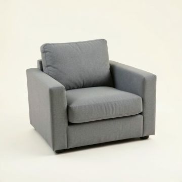 Vale Crest Upholstered Armchair - Gray (synthetic illustration; no displayed measurements)
