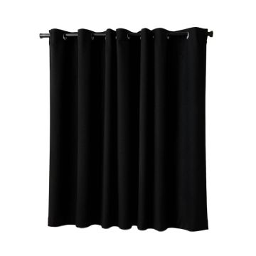 Solid Color Blackout Thermal Grommet Single Curtain Panel