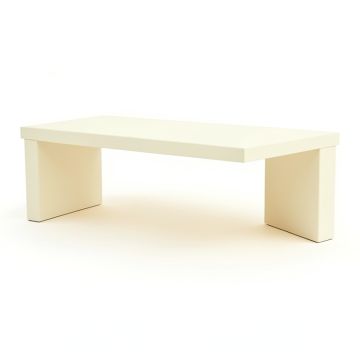Aspen Field Desktop Monitor Riser - Cream (synthetic illustration; no displayed measurements)