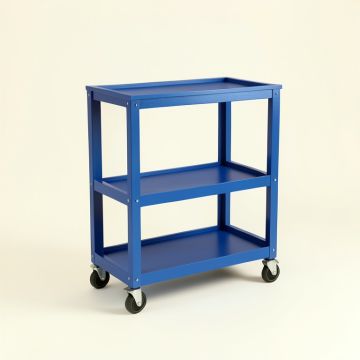 Heath Crossing Empty Rolling Workshop Cart - Blue (synthetic illustration; no displayed measurements)