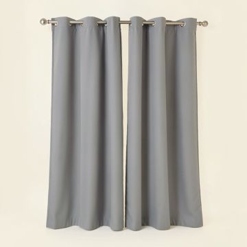 Annemarie Grey And Mint 2 Panel Curtain Set (synthetic illustration; no displayed measurements)