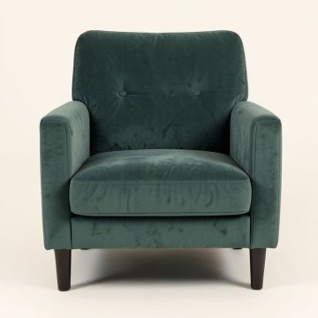 Modern Soft Velvet Material Ergonomics Tufted Armless Chair Upholstered Accent Chair (synthetic illustration; no displayed measurements)