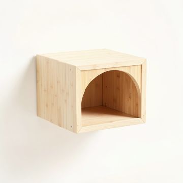 Olive Canyon Wall-Mounted Cat Perch - Ivory (synthetic illustration; no displayed measurements)