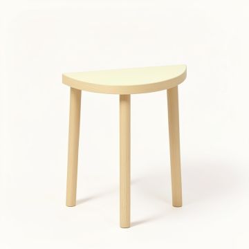Slate Bridge Compact Balcony Table - Ivory (synthetic illustration; no displayed measurements)