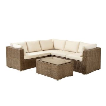 Halla Patio Furniture On Clearance 7 Piece Rattan Sectional Seating Group With Cushions