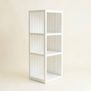 Briar Dell Narrow Cubby Tower - White (synthetic illustration; no displayed measurements)