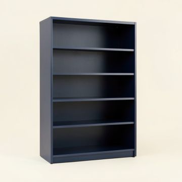 Elm Arc Freestanding Bookcase (synthetic illustration; no displayed measurements)