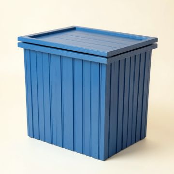 Bay Brook Closed Garden Compost Bin - Blue (synthetic illustration; no displayed measurements)