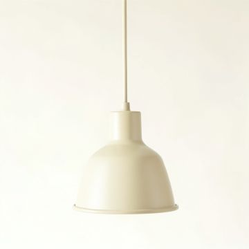 Moss Bend Pendant Light Suspended From One Plain Cable - Cream (synthetic illustration; no displayed measurements)