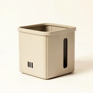 Brook Bridge Closed Garden Compost Bin - Beige (synthetic illustration; no displayed measurements)