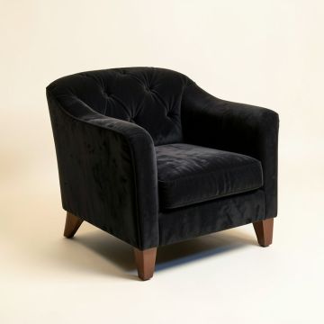 Lark 41.5 '' Wide Tufted Velvet Armchair (synthetic illustration; no displayed measurements)