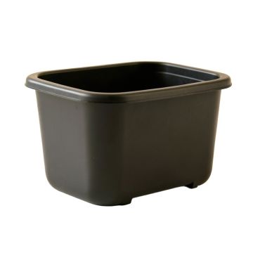 Spruce Arc Empty Railing Planter With Integral Brackets - Black