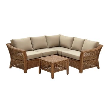 Baudin Patio 3 Piece Seating Group With Cushions