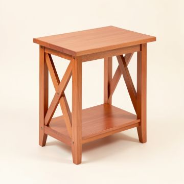 Hazel Arc Side Table (synthetic illustration; no displayed measurements)