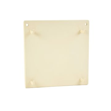 Birch Bluff Empty Wall-Mounted Tool Organizer Panel - Ivory