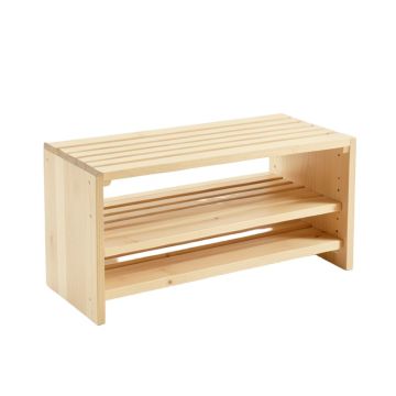 Cliff Dale Shoe Storage Bench - Beige