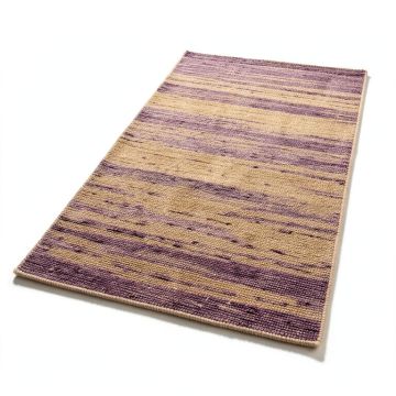 Hudspeth Handwoven Flatweave Tan/Plum Area Rug (synthetic illustration; no displayed measurements)