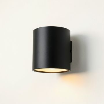 Glen Bend Wall Sconce Mounted On A Plain Wall - Black (synthetic illustration; no displayed measurements)