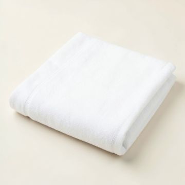Rowan Crest Bath Towel - White (synthetic illustration; no displayed measurements)