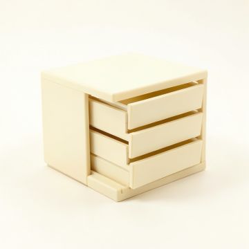 Pine Crossing Small-Parts Storage Drawer Cabinet - Cream (synthetic illustration; no displayed measurements)
