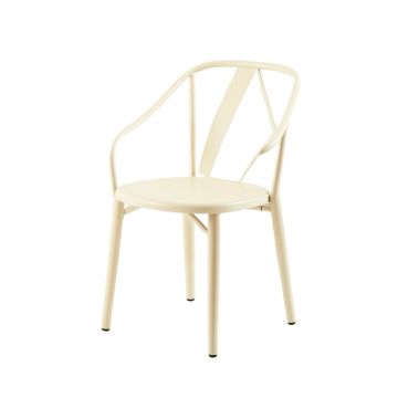 Reed Edge Dining Chair - Ivory