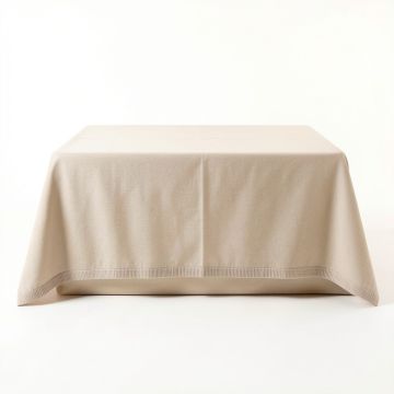 Alder Bluff Flat Bed Sheet - Beige (synthetic illustration; no displayed measurements)