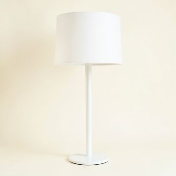 Hill Arc Floor Lamp With A Plain Fabric Shade (synthetic illustration; no displayed measurements)