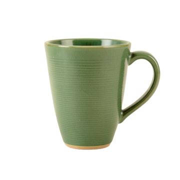 Linden Branch Ceramic Mug - Green (synthetic illustration; no displayed measurements)