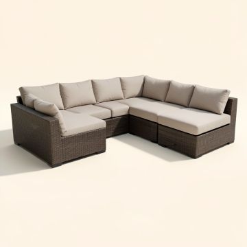 Waterbury 9 Piece Sectional Seating Group With Cushions (synthetic illustration; no displayed measurements)