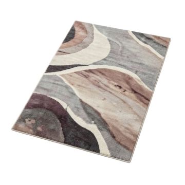 Zabala Abstract Plum/Gray Area Rug