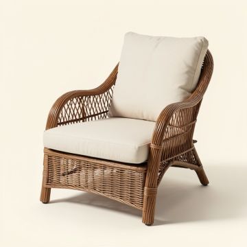 Ravenwood Lounge Patio Chair With Cushions (synthetic illustration; no displayed measurements)