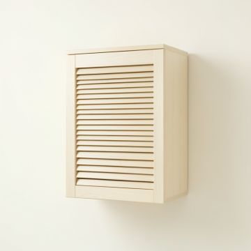Moss Crest Wall-Mounted Laundry Cabinet - Ivory (synthetic illustration; no displayed measurements)