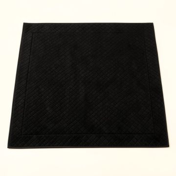 Moss Arc Bath Mat - Black (synthetic illustration; no displayed measurements)