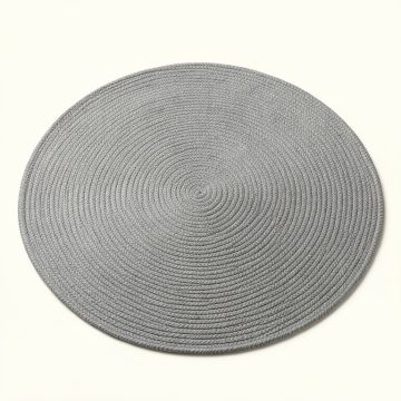 Flint Branch Round Area Rug - Gray (synthetic illustration; no displayed measurements)