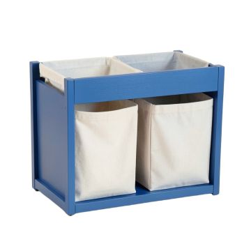 Alder Brook Laundry Sorting Station With Plain Removable Bags - Blue