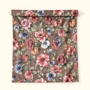 Raheem Floral Room Darkening Rod Pocket Curtain Panel (synthetic illustration; no displayed measurements)