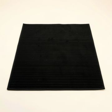 Clay Edge Bath Mat - Black (synthetic illustration; no displayed measurements)