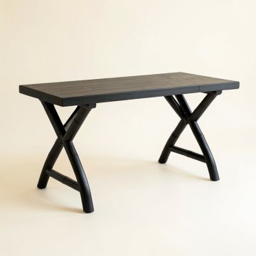 Fern Branch Empty Workshop Workbench - Black (synthetic illustration; no displayed measurements)