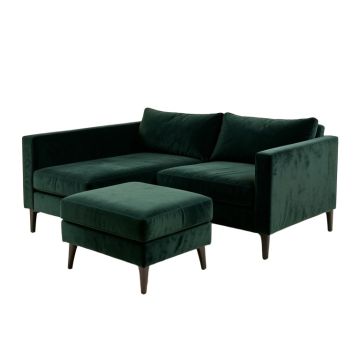 Jasper 119 '' Wide Velvet Sofa & Chaise