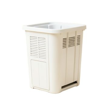 Pine Crest Closed Garden Compost Bin - White